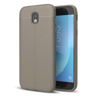 Protectores para celular  para Samsung  J7 2017 Global (Pro) Funda de tpu s�mil cuero Gris